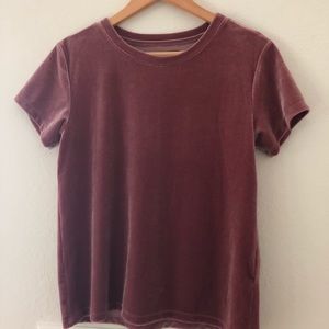 A&F Velvet Top